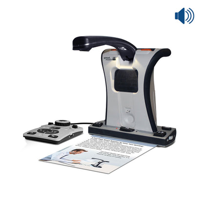 Smart Reader HD with control console, scanning and reading a document aloud